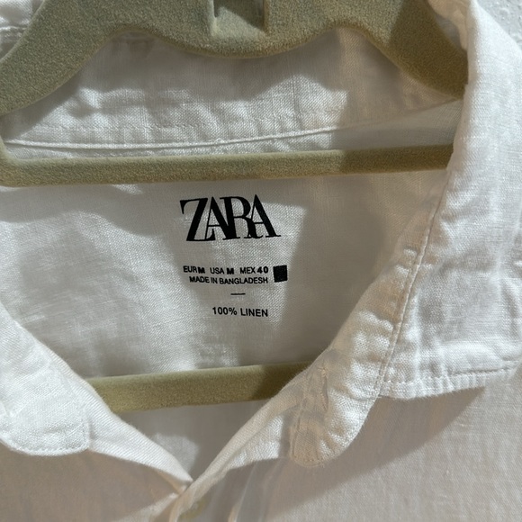 Zara men’s white button down - Picture 2 of 6